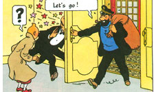 Illustration from Tintin Illustration from Tintin